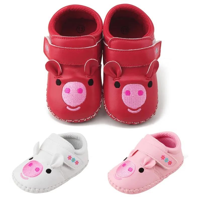 Cartoon Baby Shoes Cute PU Newborn Baby Girl Shoes Fashion Cartoon Princess First Walker PU Baby Girl Shoes